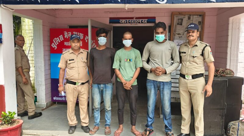 हरिद्वार पुलिस द्वारा चोरी की योजना बनाने वालों  के विरुद्ध कार्रवाई