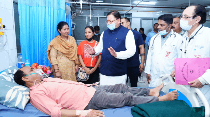 मुख्यमंत्री पुष्कर सिंह धामी ने दून अस्पताल में भर्ती वरिष्ठ पत्रकार  मोहन भुलानी का हालचाल जाना
