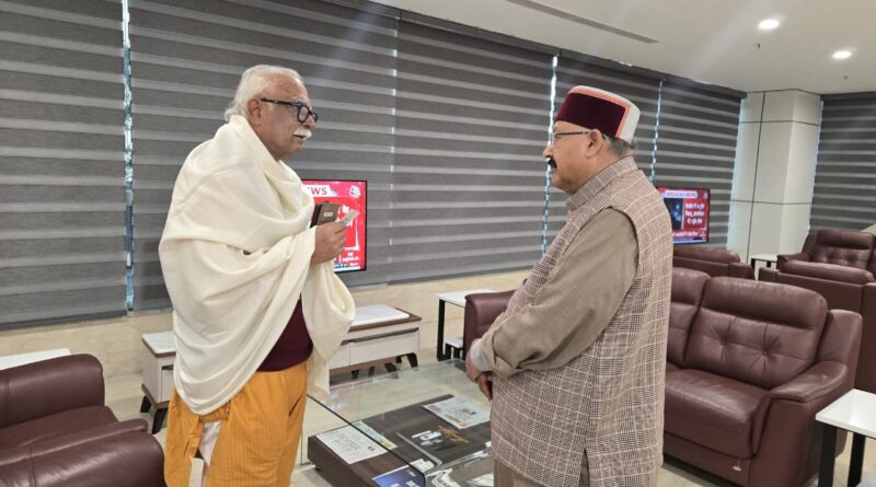 महाराज ने गोवा के राज्यपाल का देवभूमि आगमन पर किया स्वागत