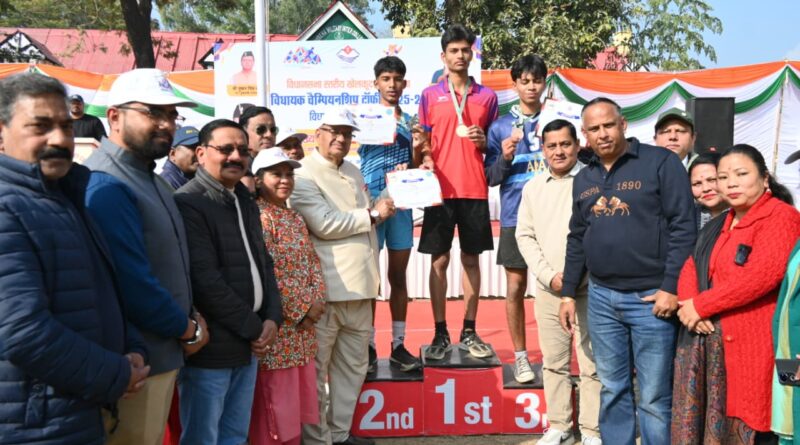 मसूरी विधानसभा क्षेत्र में विधायक चैंपियनशिप ट्रॉफी 2025-26 का शुभारंभ